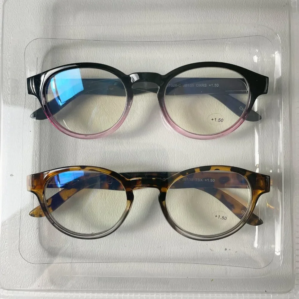 Jessica Simpson +1.50 Blue Light Reading Glasses Tortoise Black